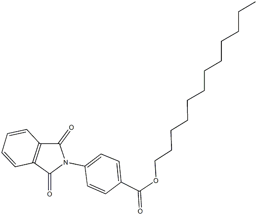 dodecyl 4-(1,3-dioxo-1,3-dihydro-2H-isoindol-2-yl)benzoate Struktur