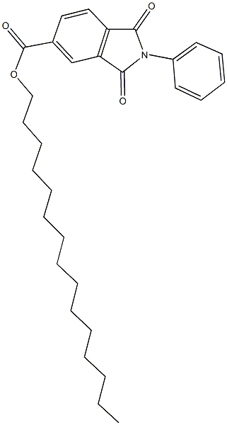 pentadecyl 1,3-dioxo-2-phenylisoindoline-5-carboxylate Struktur