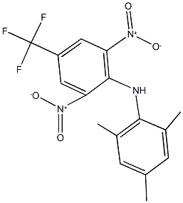 N-mesityl-2,6-dinitro-4-(trifluoromethyl)aniline Struktur