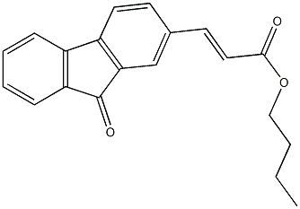 butyl 3-(9-oxo-9H-fluoren-2-yl)acrylate Struktur