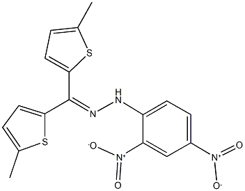 bis(5-methyl-2-thienyl)methanone {2,4-bisnitrophenyl}hydrazone Struktur