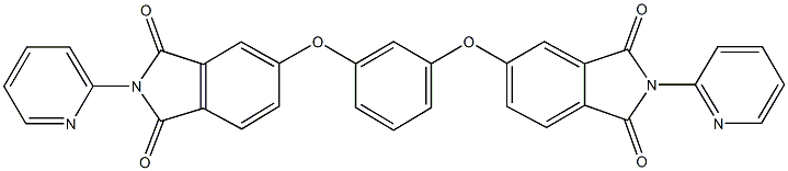 5-(3-{[1,3-dioxo-2-(2-pyridinyl)-2,3-dihydro-1H-isoindol-5-yl]oxy}phenoxy)-2-(2-pyridinyl)-1H-isoindole-1,3(2H)-dione Struktur