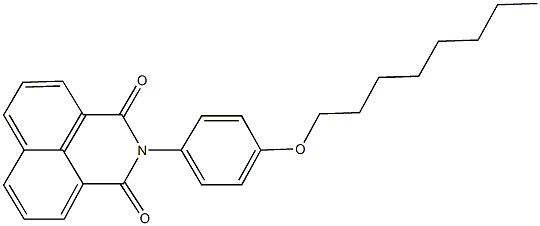 2-[4-(octyloxy)phenyl]-1H-benzo[de]isoquinoline-1,3(2H)-dione Struktur