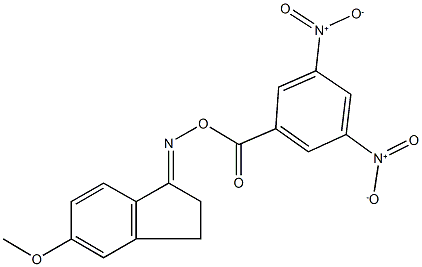 5-methoxy-1-indanone O-{3,5-bisnitrobenzoyl}oxime Struktur