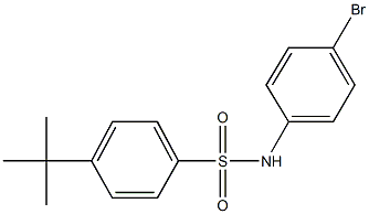 N-(4-bromophenyl)-4-tert-butylbenzenesulfonamide Struktur