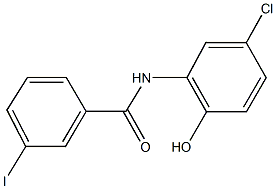 N-(5-chloro-2-hydroxyphenyl)-3-iodobenzamide Struktur