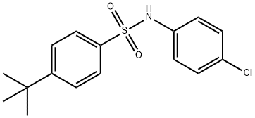 4-tert-butyl-N-(4-chlorophenyl)benzenesulfonamide Struktur