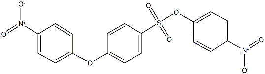 4-nitrophenyl 4-{4-nitrophenoxy}benzenesulfonate Struktur