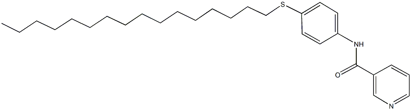 N-[4-(hexadecylsulfanyl)phenyl]nicotinamide Struktur