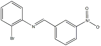 2-bromo-N-(3-nitrobenzylidene)aniline Struktur