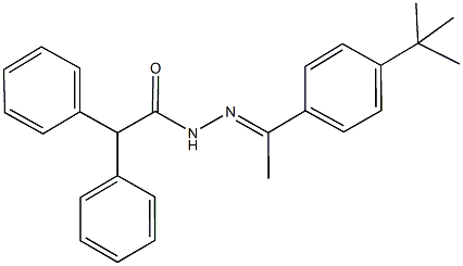 N'-[1-(4-tert-butylphenyl)ethylidene]-2,2-diphenylacetohydrazide Struktur