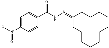 N'-cyclododecylidene-4-nitrobenzohydrazide Struktur