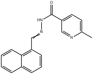 6-methyl-N'-(1-naphthylmethylene)nicotinohydrazide Struktur