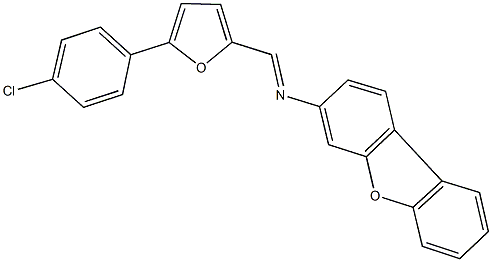 N-{[5-(4-chlorophenyl)-2-furyl]methylene}-N-dibenzo[b,d]furan-3-ylamine Struktur