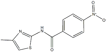 4-nitro-N-(4-methyl-1,3-thiazol-2-yl)benzamide Struktur