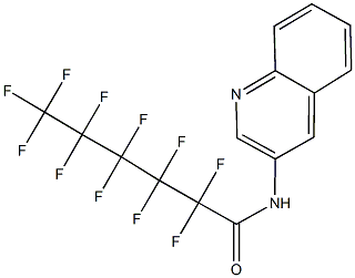 2,2,3,3,4,4,5,5,6,6,6-undecafluoro-N-(3-quinolinyl)hexanamide Struktur