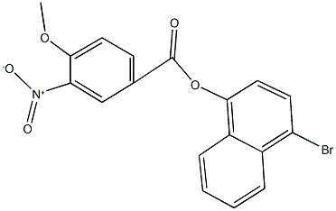 4-bromo-1-naphthyl 3-nitro-4-methoxybenzoate Struktur