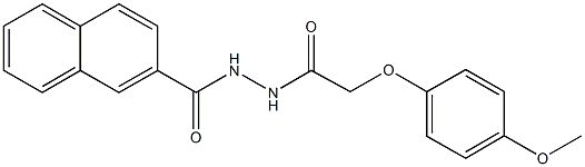 N'-[2-(4-methoxyphenoxy)acetyl]-2-naphthohydrazide Struktur