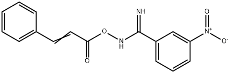 N'-(cinnamoyloxy)-3-nitrobenzenecarboximidamide Struktur