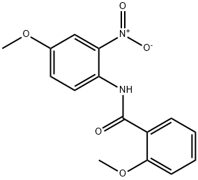 N-{2-nitro-4-methoxyphenyl}-2-methoxybenzamide Struktur