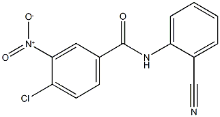 4-chloro-N-(2-cyanophenyl)-3-nitrobenzamide Struktur