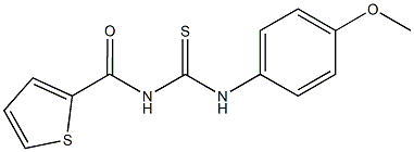 N-(4-methoxyphenyl)-N'-(2-thienylcarbonyl)thiourea Struktur