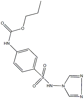 propyl 4-[(4H-1,2,4-triazol-4-ylamino)sulfonyl]phenylcarbamate Struktur