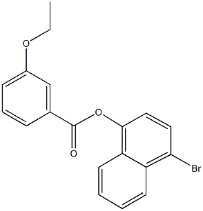 4-bromo-1-naphthyl 3-ethoxybenzoate Struktur