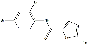 5-bromo-N-(2,4-dibromophenyl)-2-furamide Struktur