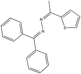 diphenylmethanone [1-(2-thienyl)ethylidene]hydrazone Struktur