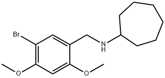 N-(5-bromo-2,4-dimethoxybenzyl)cycloheptanamine Struktur