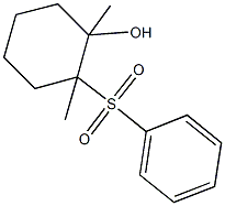 1,2-dimethyl-2-(phenylsulfonyl)cyclohexanol Struktur