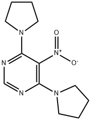 5-nitro-4,6-di(1-pyrrolidinyl)pyrimidine Struktur