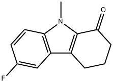 6-fluoro-9-methyl-2,3,4,9-tetrahydro-1H-carbazol-1-one Struktur