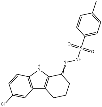 N'-(6-chloro-2,3,4,9-tetrahydro-1H-carbazol-1-ylidene)-4-methylbenzenesulfonohydrazide Struktur