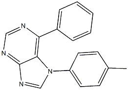 7-(4-methylphenyl)-6-phenyl-7H-purine Struktur