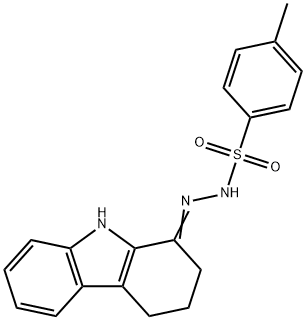 4-methyl-N'-(2,3,4,9-tetrahydro-1H-carbazol-1-ylidene)benzenesulfonohydrazide Struktur