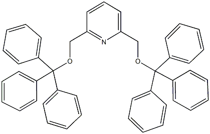 2,6-bis[(trityloxy)methyl]pyridine Struktur