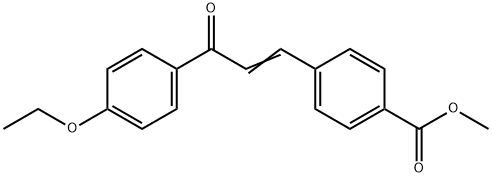 methyl 4-[3-(4-ethoxyphenyl)-3-oxo-1-propenyl]benzoate Struktur