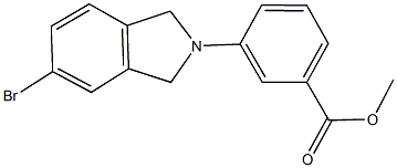 methyl 3-(5-bromo-1,3-dihydro-2H-isoindol-2-yl)benzoate Struktur