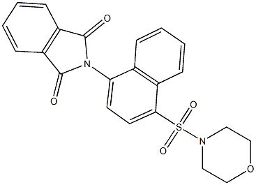 2-[4-(4-morpholinylsulfonyl)-1-naphthyl]-1H-isoindole-1,3(2H)-dione Struktur