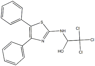 2,2,2-trichloro-1-[(4,5-diphenyl-1,3-thiazol-2-yl)amino]ethanol Struktur