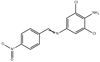 2,6-dichloro-N~4~-(4-nitrobenzylidene)-1,4-benzenediamine Struktur