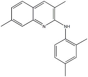 N-(2,4-dimethylphenyl)-3,7-dimethyl-2-quinolinamine Struktur