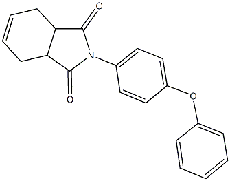 2-(4-phenoxyphenyl)-3a,4,7,7a-tetrahydro-1H-isoindole-1,3(2H)-dione Struktur