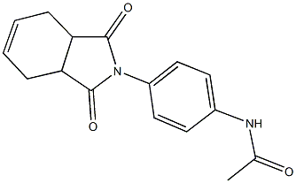 N-[4-(1,3-dioxo-1,3,3a,4,7,7a-hexahydro-2H-isoindol-2-yl)phenyl]acetamide Struktur