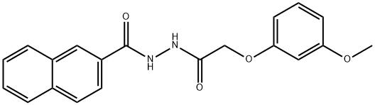 N'-[2-(3-methoxyphenoxy)acetyl]-2-naphthohydrazide Struktur