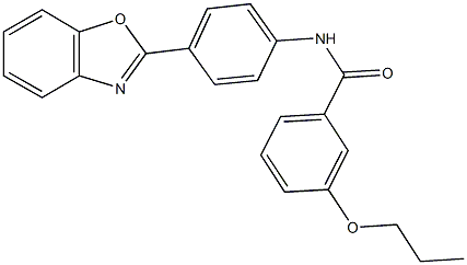 N-[4-(1,3-benzoxazol-2-yl)phenyl]-3-propoxybenzamide Struktur