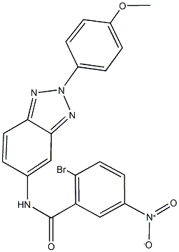 2-bromo-5-nitro-N-[2-(4-methoxyphenyl)-2H-1,2,3-benzotriazol-5-yl]benzamide Struktur