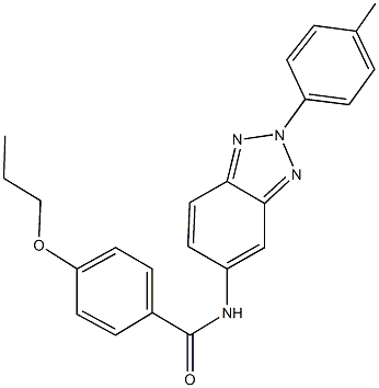 N-[2-(4-methylphenyl)-2H-1,2,3-benzotriazol-5-yl]-4-propoxybenzamide Struktur